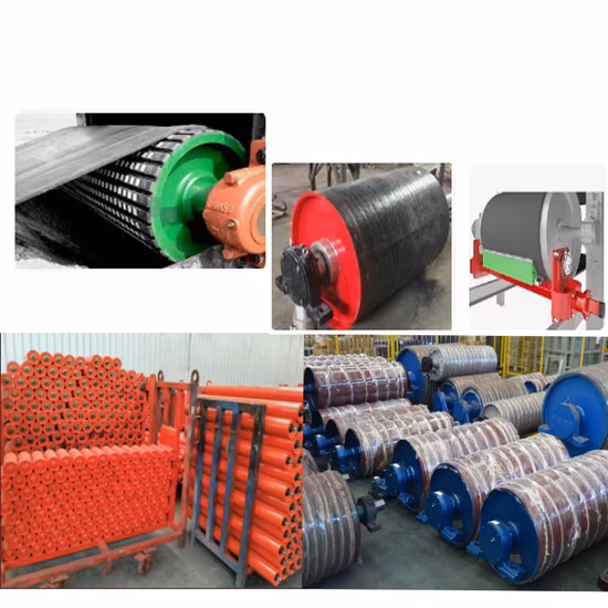 カスタマイズされたヘビーデューティ電動テールゴムラギングドライブモーター重力ヘッドベルトローラーコンベヤードラムプーリー価格